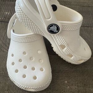 CROCS Kids Classic White Sandals